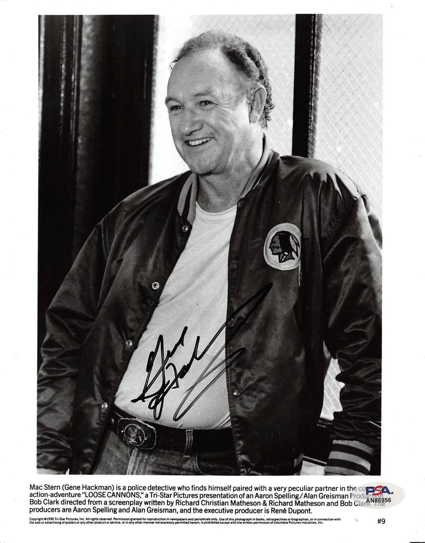 Gene Hackman Signed Loose Cannons 8x10 Photo PSA/DNA Certified (1 of 1)