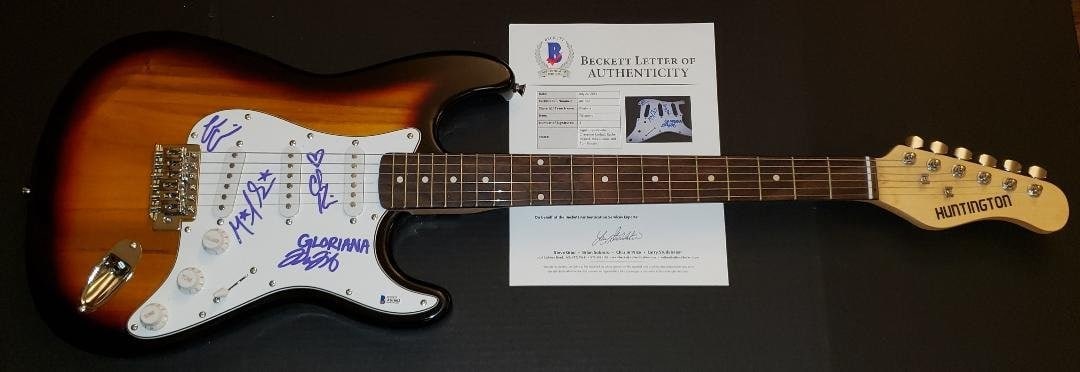 Beckett Authenticated Gloriana Autographed Guitar with 4 Band Member Signatures (1 of 3)