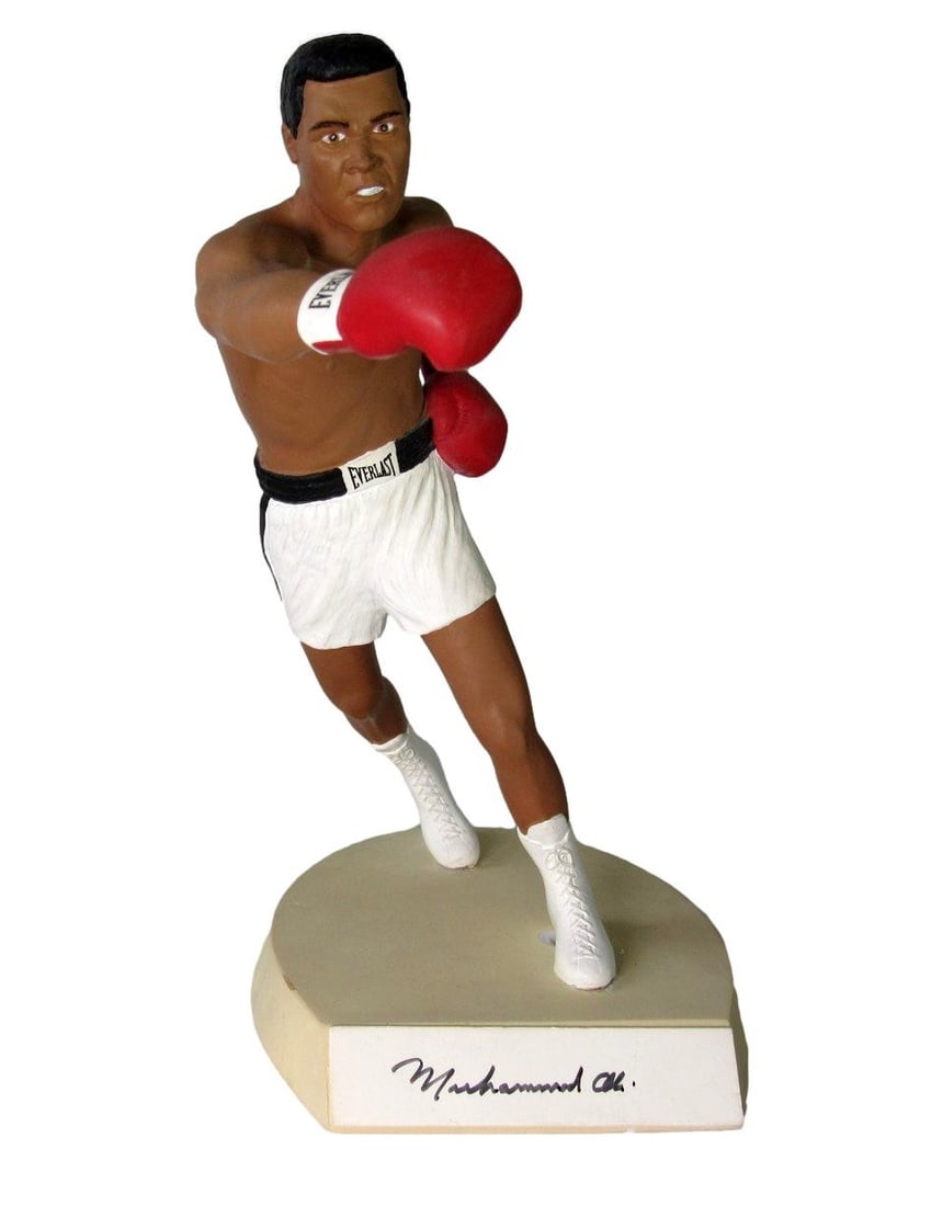 Salvino 1990 Muhammad Ali Signed Boxing Figurine Limited Edition With Box (1 of 8)