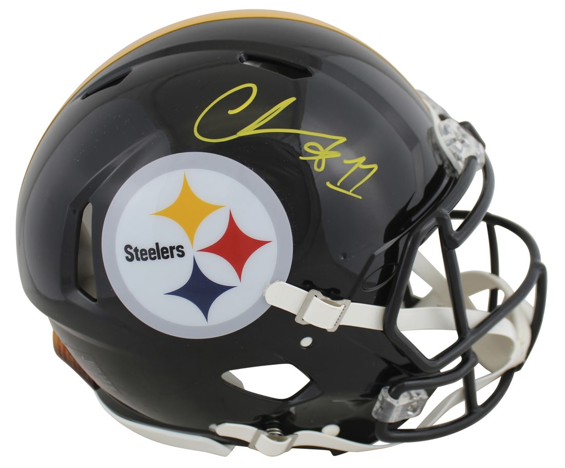 Chase Claypool Autographed Steelers Speed Proline Full Size Helmet BAS Witnessed (1 of 7)