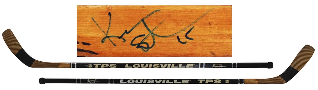 Kevin Stevens Signed Game Used Hockey Stick Pittsburgh Penguins BAS COA (1 of 8)