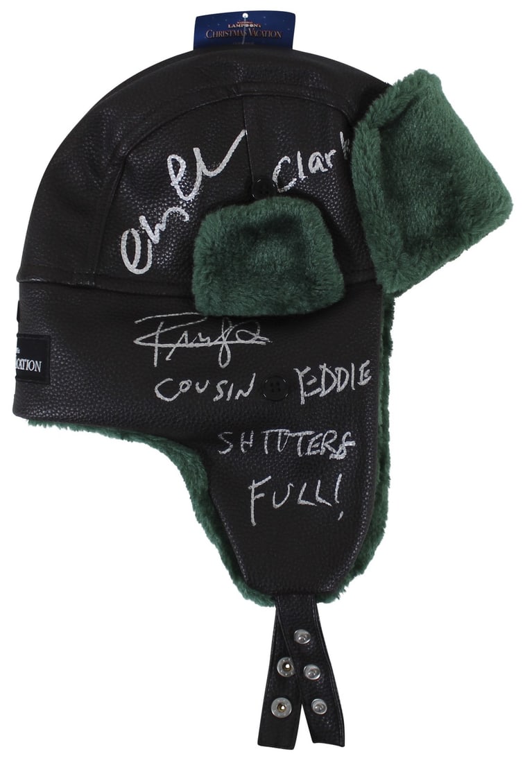 Autographed Hat With Inscriptions Chevy Chase Randy Quaid Beckett Authenticated (1 of 10)
