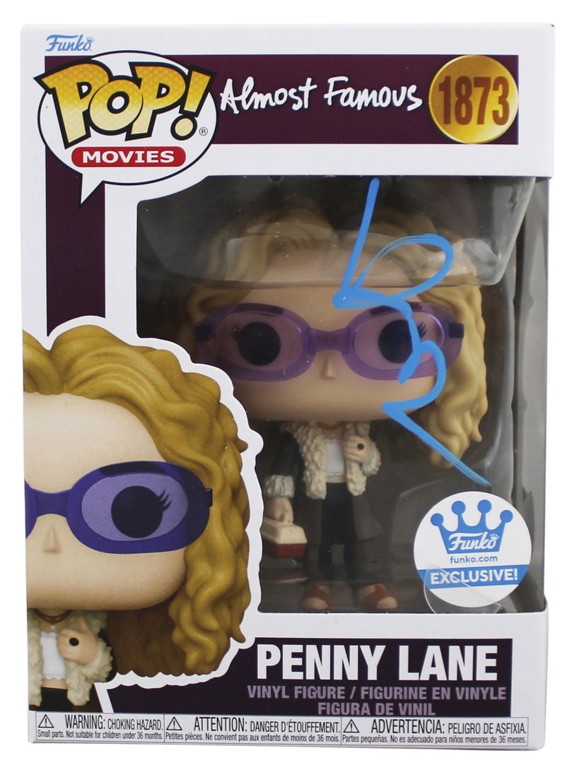 Beckett Authenticated Kate Hudson Penny Lane Funko Pop 1873: Beckett Authenticated Kate Hudson Penny Lane Funko Pop 1873 This is a pre-owned Penny Lane #1873 Funko Pop Vinyl Figure from Almost Famous, personally signed by Kate Hudson. The autograph is authentic