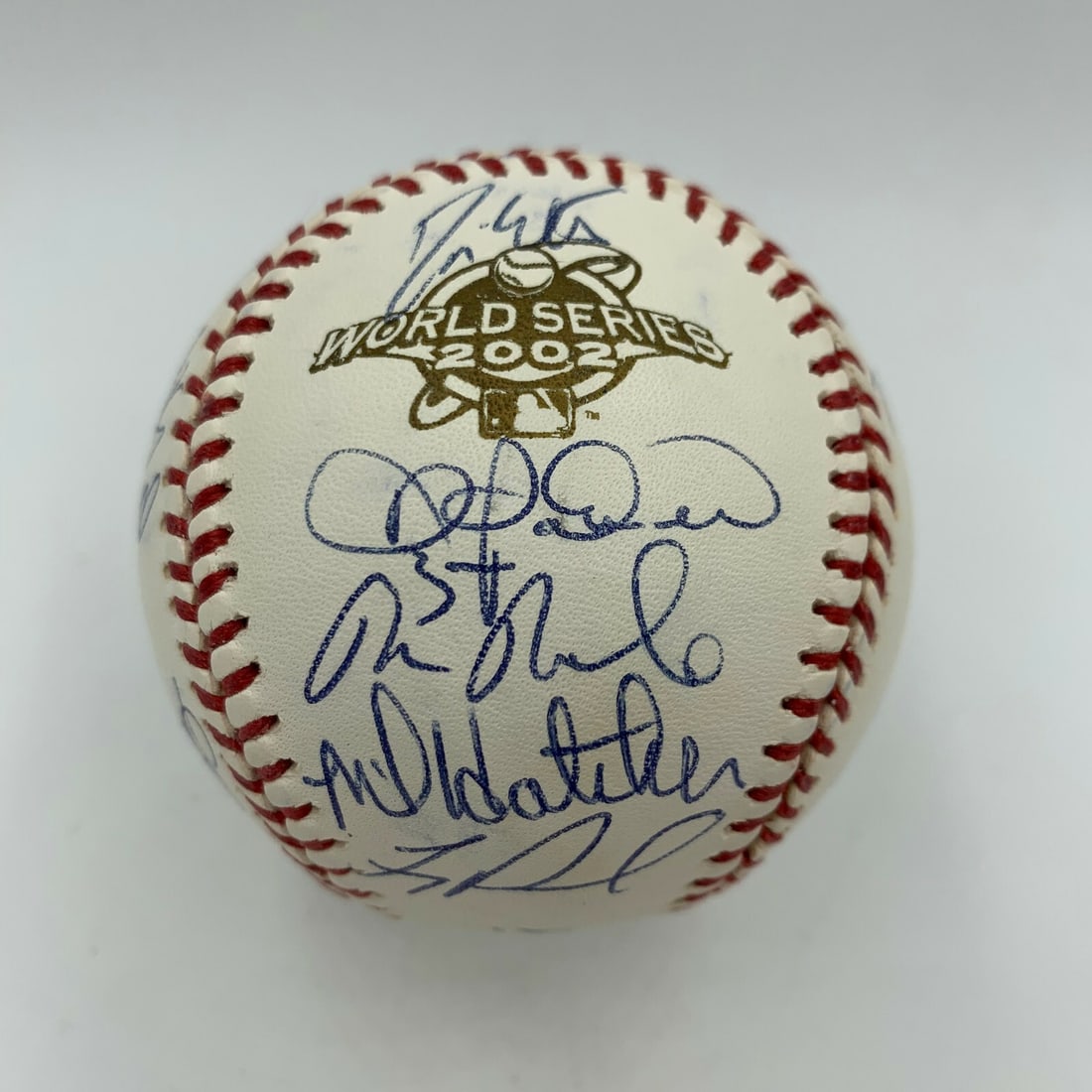 2002 Anaheim Angels Team Signed World Series Baseball with JSA COA (1 of 10)