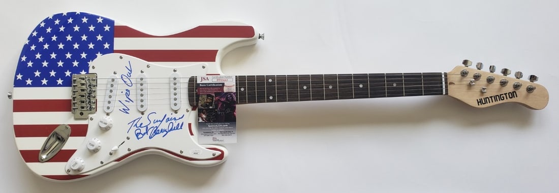 Bob Berryhill signed USA electric guitar JSA authenticated Wipeout (1 of 4)