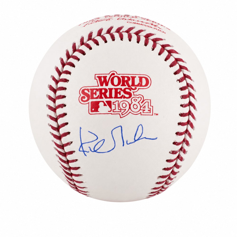 Rawlings 1984 World Series Baseball Signed by Kirk Gibson with COA: Rawlings 1984 World Series Baseball Signed by Kirk Gibson with COA This is an original Rawlings baseball signed by Kirk Gibson and associated with the 1984 World Series and the Detroit Tigers. It come