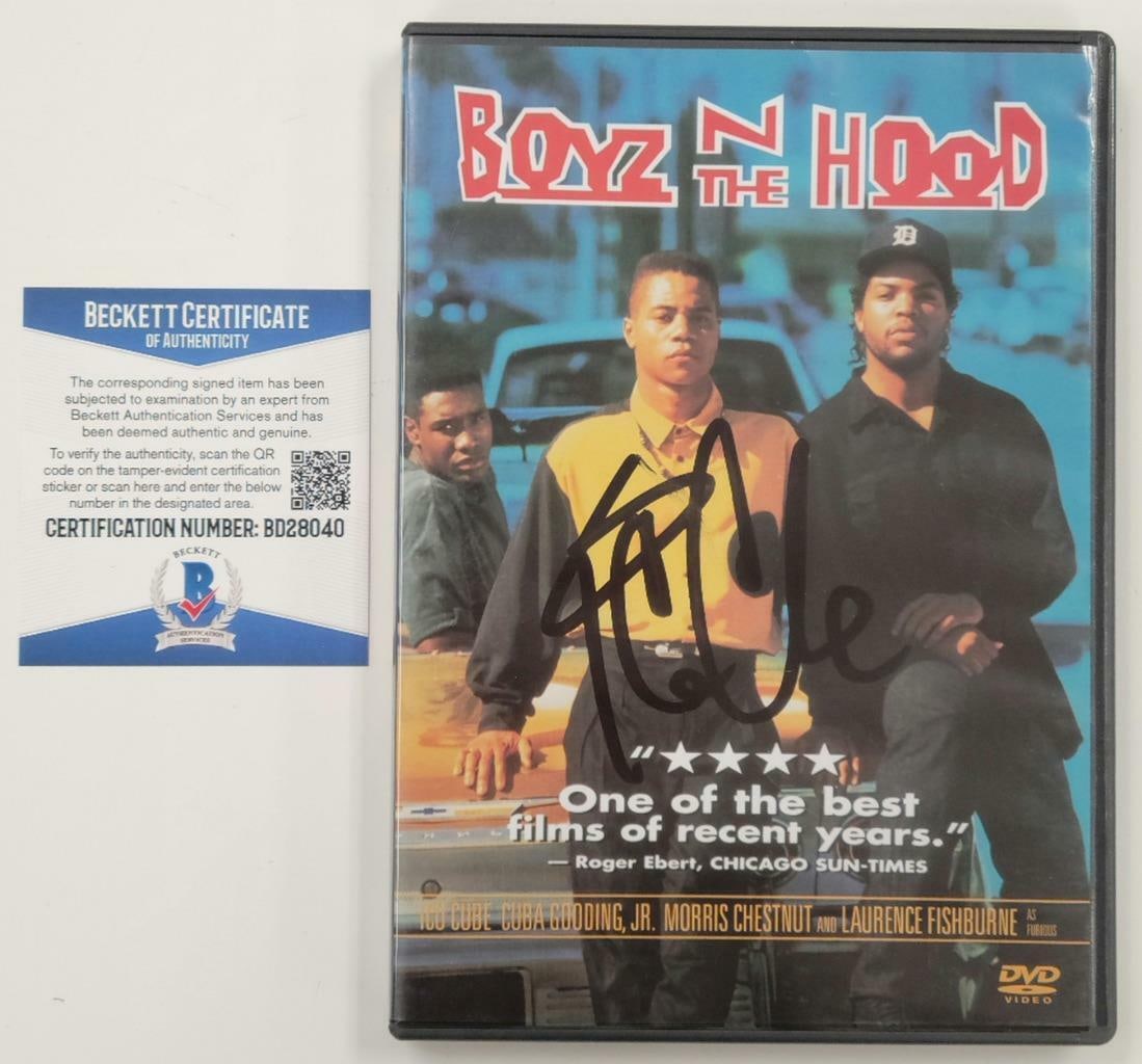 Boyz n the Hood DVD Cover with Ice Cube Autograph Beckett Certified (1 of 2)
