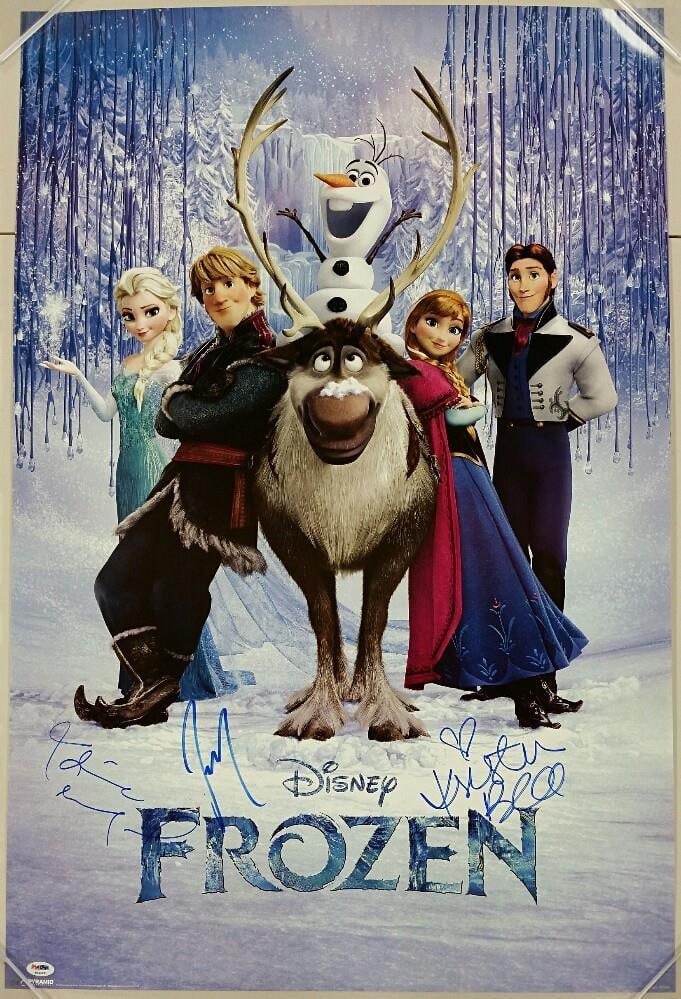 Frozen 24x36 Poster Signed by Idina Menzel Authenticated by PSA/DNA (1 of 5)