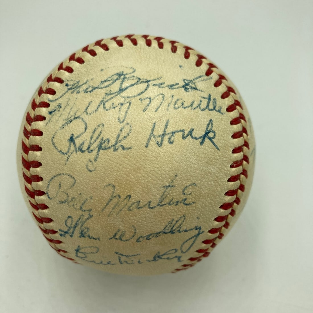 1953 Yankees Team Baseball Signed by Mantle and Others JSA Authenticated (1 of 11)