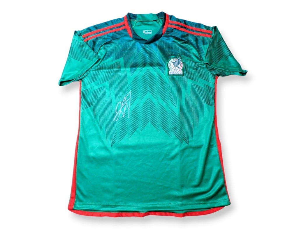 Luis Chavez Autographed Mexico National Team Soccer Jersey Beckett Authenticated (1 of 6)
