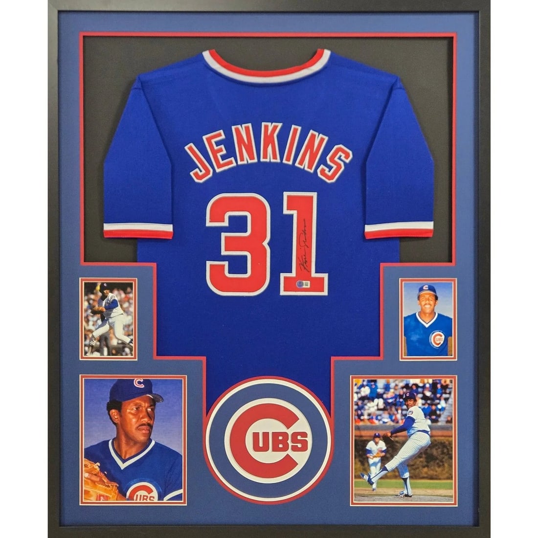 Fergie Jenkins Autographed Framed Cubs Jersey Beckett Authenticated 42x34: Fergie Jenkins Autographed Framed Cubs Jersey Beckett Authenticated 42x34 This Fergie Jenkins autographed framed jersey is a must-have for any Chicago Cubs fan. Authenticated by Beckett, it features a