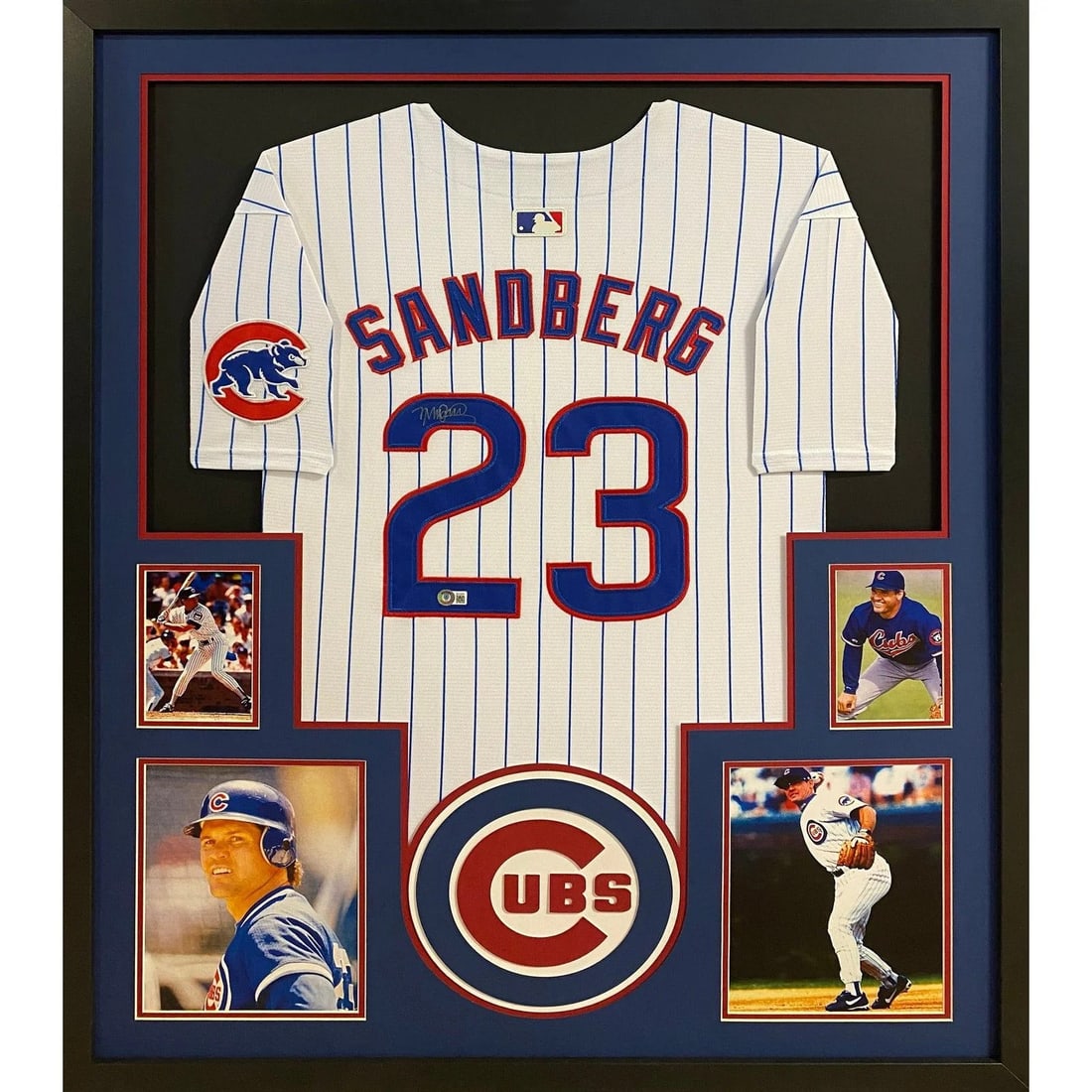 Beckett Authenticated Framed Ryne Sandberg Cubs Jersey (1 of 2)