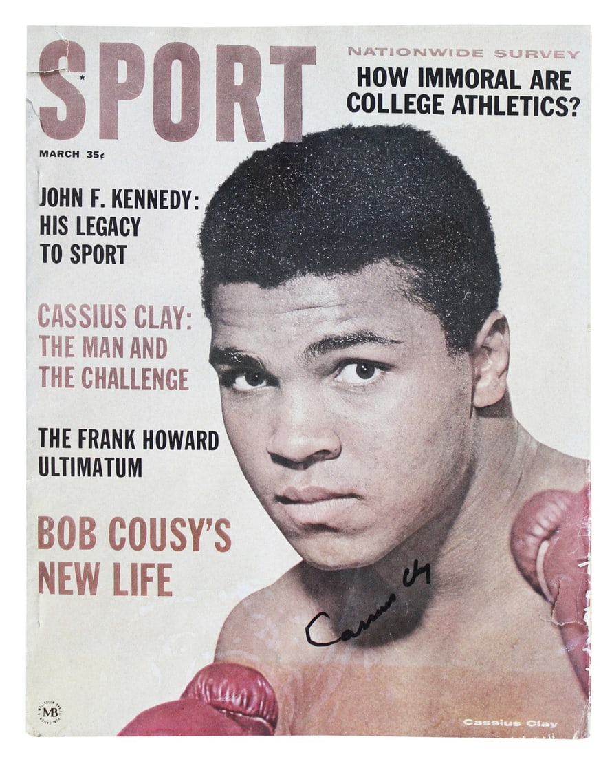 Signed March 1964 Boxing Magazine Muhammad Ali Cassius Clay Beckett LOA (1 of 4)