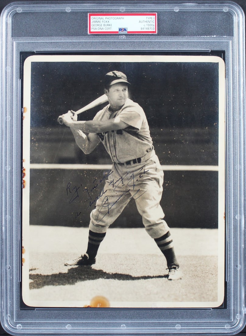 Jimmie Foxx Signed 8x10 Photo Boston Red Sox PSA Authenticated (1 of 2)