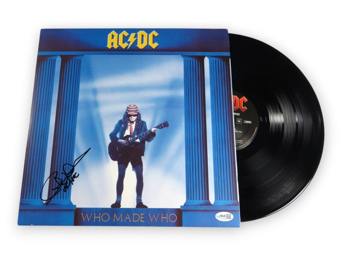 AC DC Who Made Who record cover signed by Cliff Williams JSA (1 of 4)