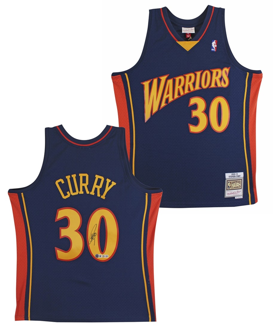 Stephen Curry signed Mitchell and Ness HWC Swingman jersey Beckett authenticated (1 of 6)