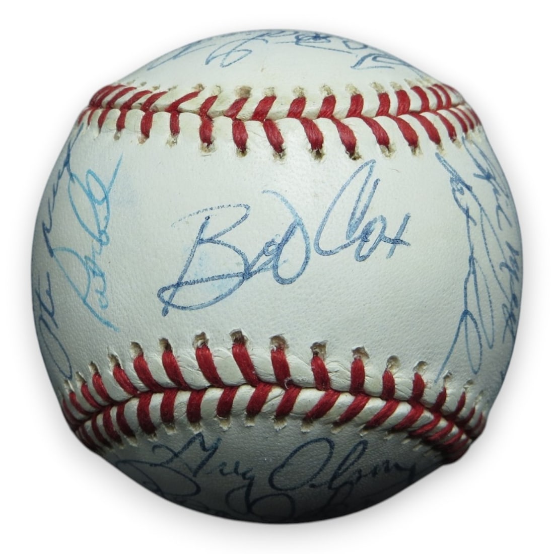 Atlanta Braves 1991 National League Champions Signed Rawlings Baseball 26 Autographs (1 of 7)