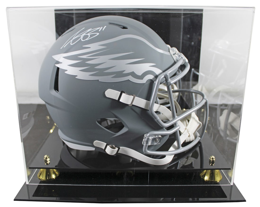 A.J. Brown Signed Philadelphia Eagles Slate Helmet with BAS Authentication (1 of 4)