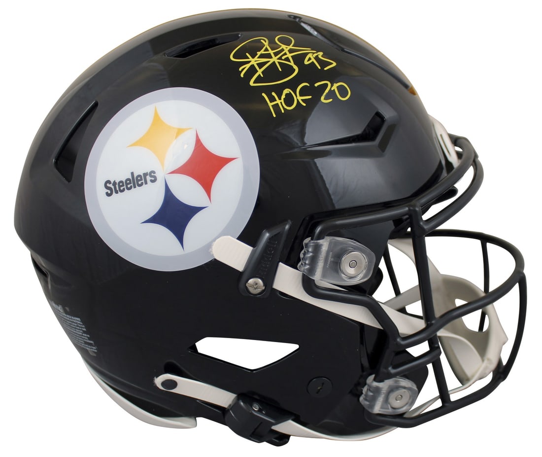 Troy Polamalu Signed Speed Flex Helmet HOF 20 BAS Witnessed Pittsburgh Steelers: Troy Polamalu Signed Speed Flex Helmet HOF 20 BAS Witnessed Pittsburgh Steelers This is an authentic Riddell Speed Flex Full Size Helmet, personally signed by Troy Polamalu, featuring the inscription 