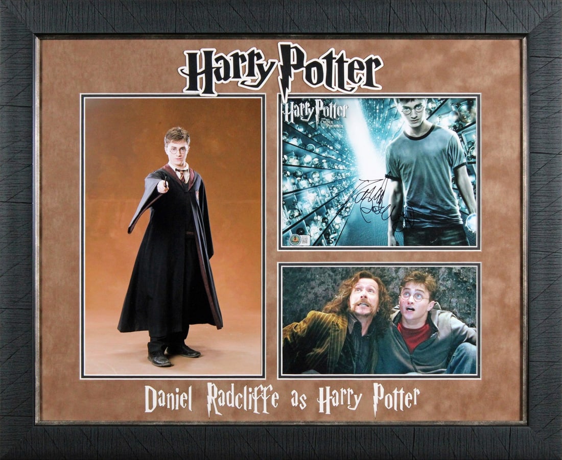 Framed 8x10 Daniel Radcliffe Signed Photo Beckett Authenticated Harry Potter (1 of 2)