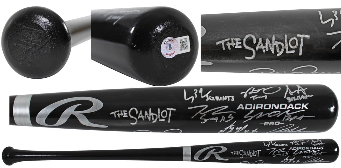 The Sandlot Signed Baseball Bat with 8 Cast Autographs BAS (1 of 9)