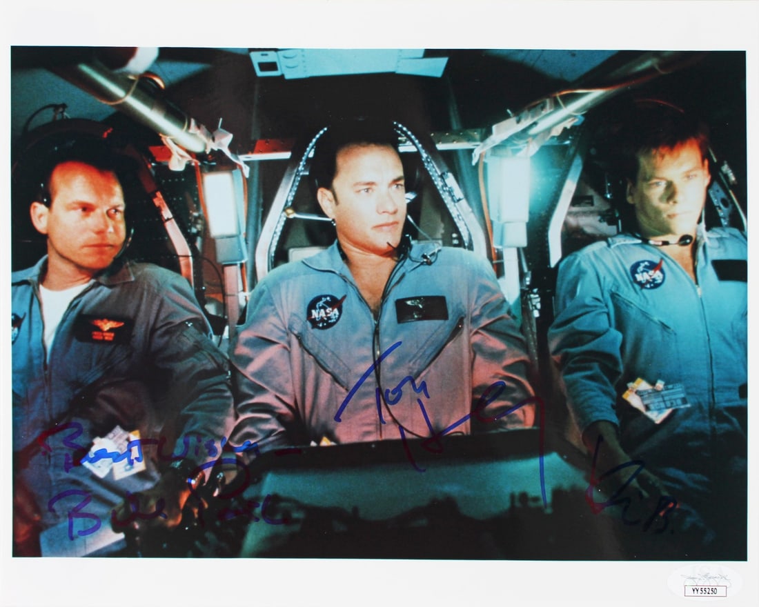 Signed Apollo 13 8x10 Photo Hanks Paxton Bacon JSA (1 of 4)