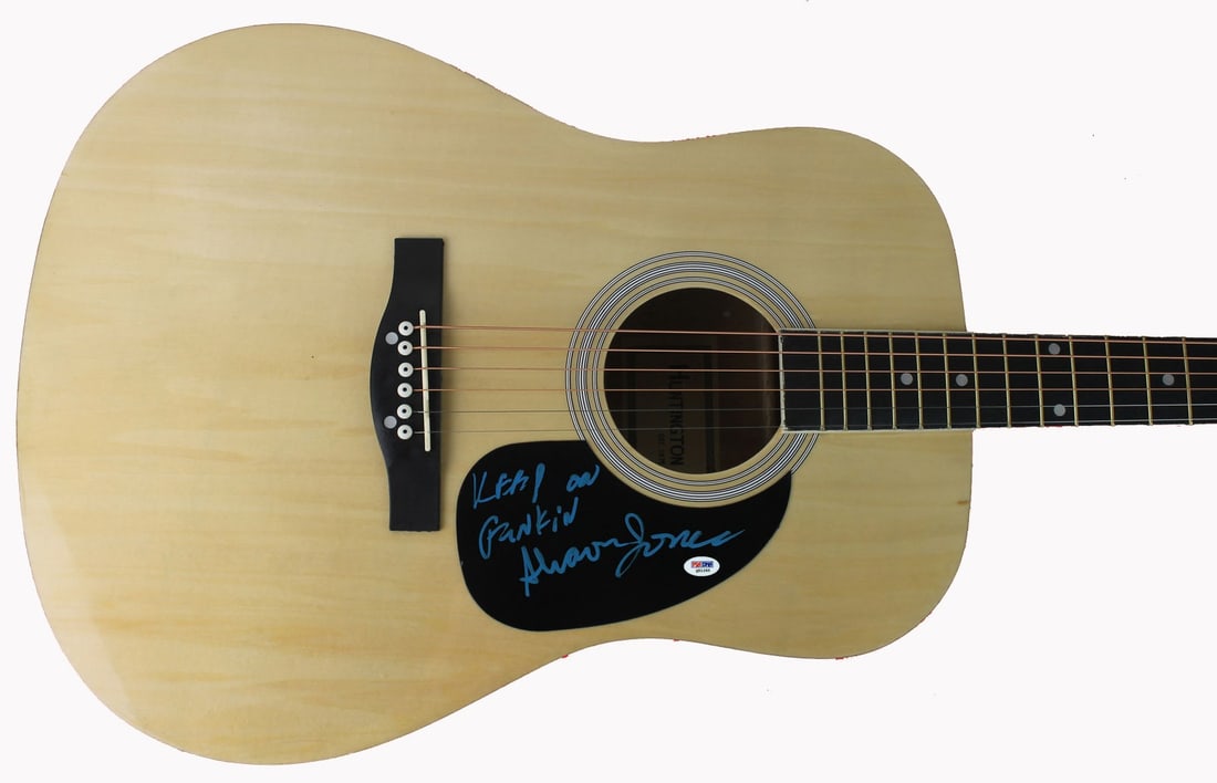 Sharon Jones signed acoustic guitar PSA DNA Q51265 Keep On Funkin (1 of 3)
