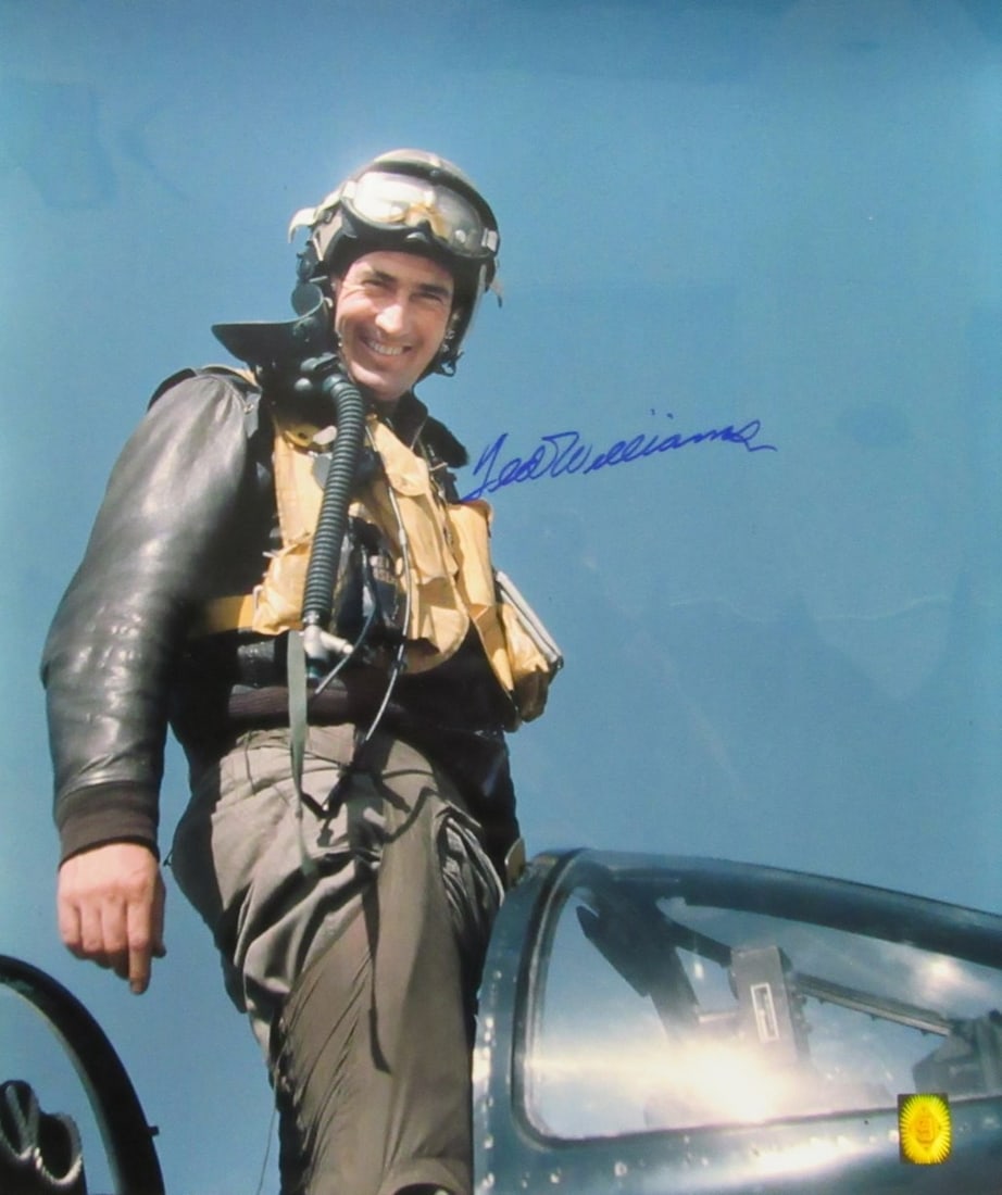 20x24 Autographed Photo Ted Williams HOF With Green Diamond Hologram: 20x24 Autographed Photo Ted Williams HOF With Green Diamond Hologram This is an original 20x24 photo autographed by Hall of Famer Ted Williams, featuring him as a member of the Boston Red Sox and the 