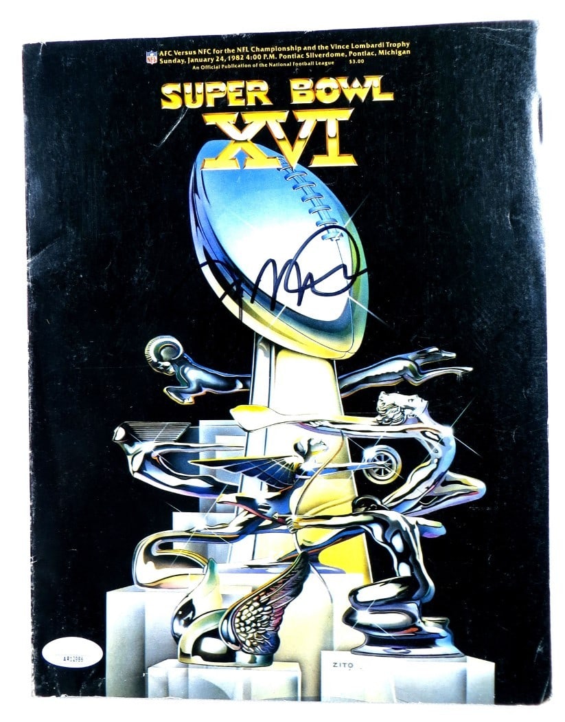 Autographed Program Magazine Joe Montana San Francisco 49ers JSA (1 of 4)