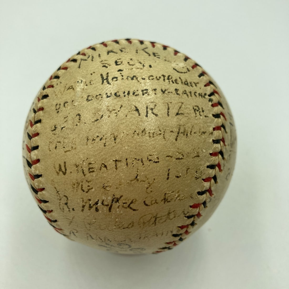 1923 Syracuse Stars Signed Official National League Baseball RARE (1 of 12)