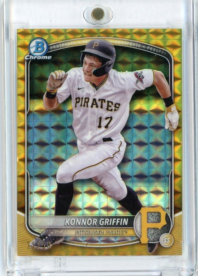 2025 Bowman Chrome Konnor Griffin Gold Refractor RC BCP86 /50 (1 of 2)
