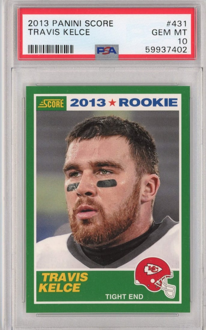 PSA 10 Travis Kelce 2013 Panini Score Rookie Card #431 (1 of 2)