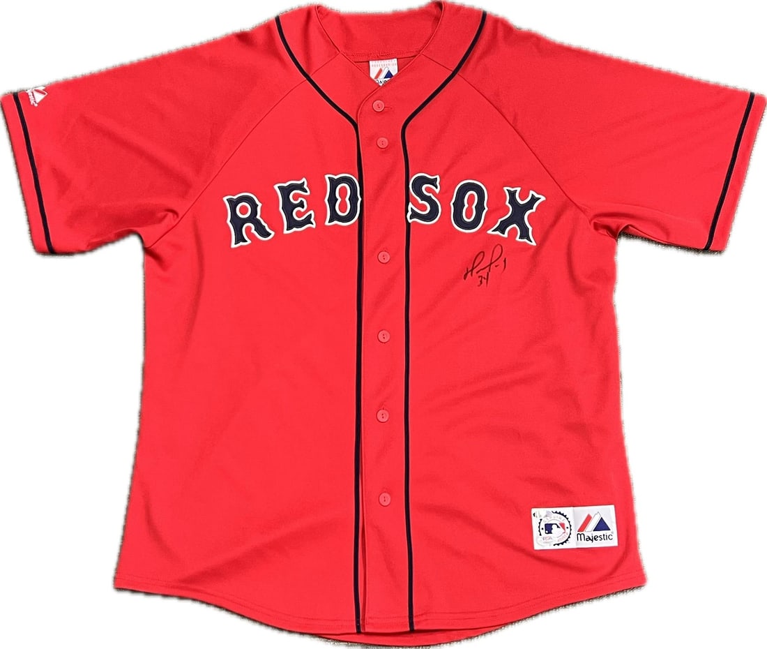 PSA DNA authenticated David Ortiz Boston Red Sox signed baseball jersey: PSA DNA authenticated David Ortiz Boston Red Sox signed baseball jersey This is an original stitched jersey autographed by David Ortiz, the renowned former player for the Boston Red Sox. The autograph