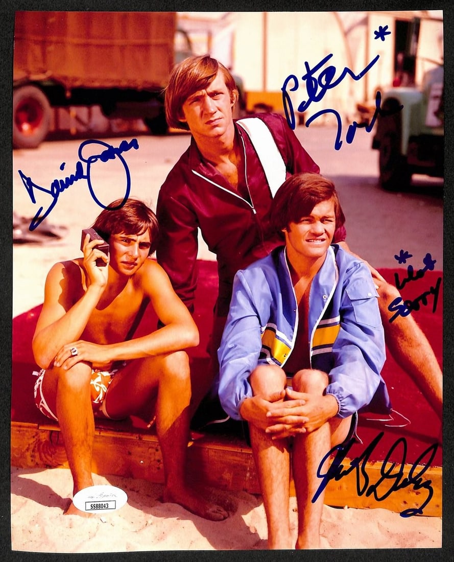 The Monkees Multi-Signed 8x10 Photo with JSA Authentication: The Monkees Multi-Signed 8x10 Photo with JSA Authentication This is an original 8x10 photo of 'The Monkees' multi-signed by three members: Peter Tork, David Jones, and Mickey Dolenz. The photo comes w