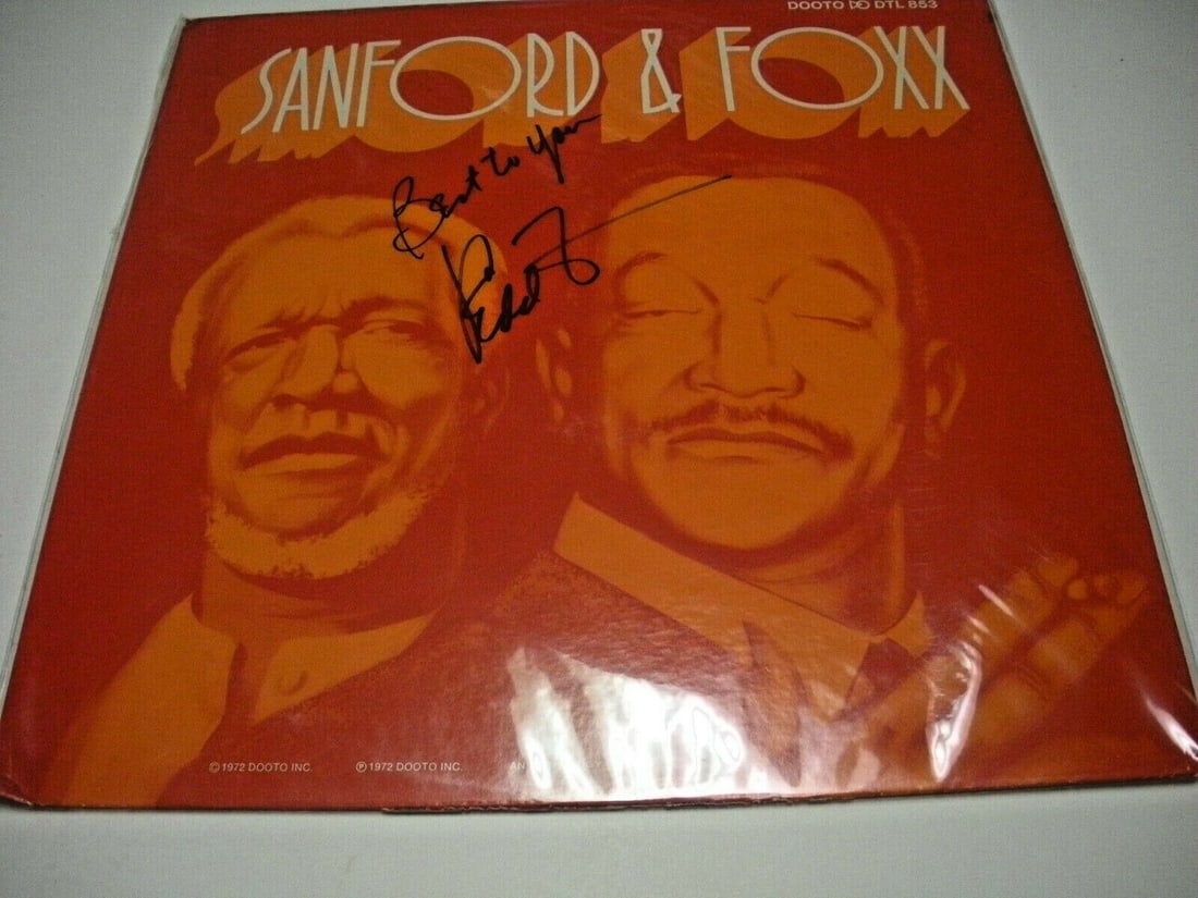 Signed Redd Foxx Sanford and Son LP Record Album with COA (1 of 1)