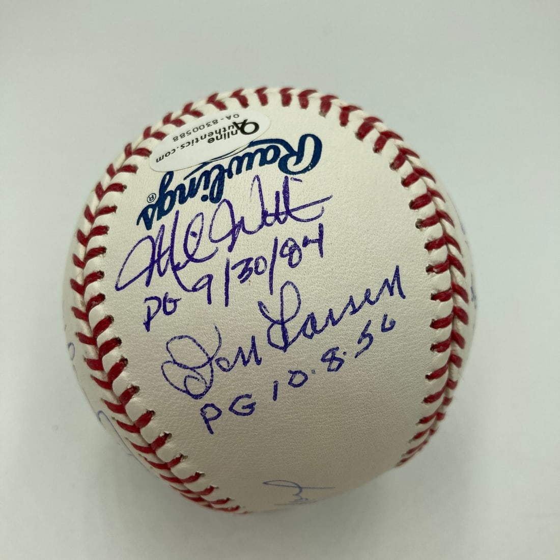Perfect Game Pitchers Multi-Signed Baseball With Inscriptions JSA Authenticated - 4