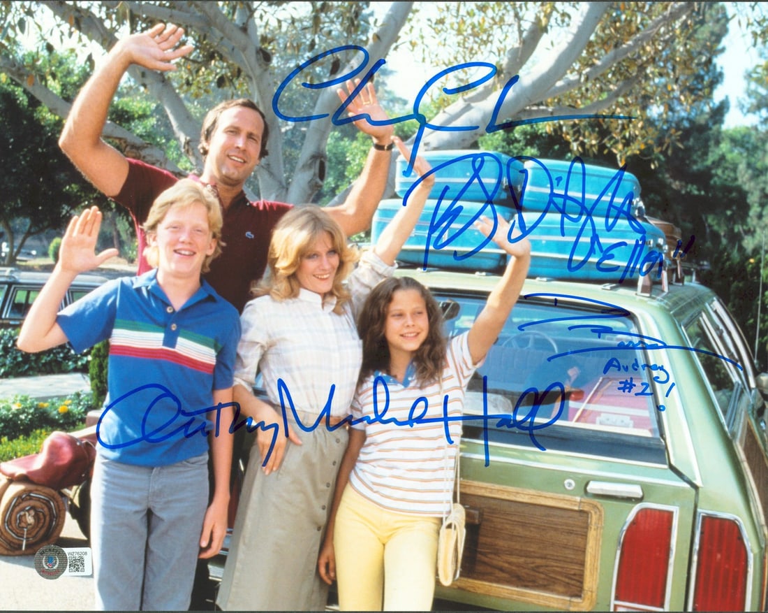National Lampoon's Vacation Signed 11x14 Photo by Chase D'Angelo Hall Barron BAS Certified: National Lampoon's Vacation Signed 11x14 Photo by Chase D'Angelo Hall Barron BAS Certified Celebrate a classic comedy with this autographed 11x14 photo from the iconic film National Lampoon's
