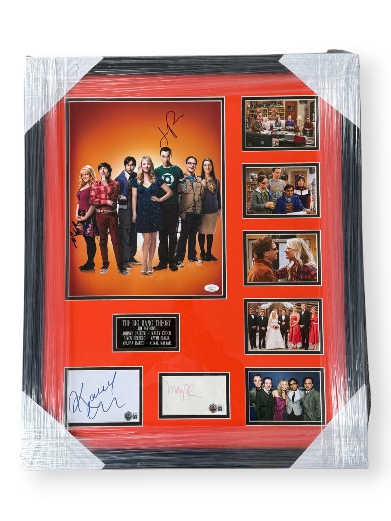Framed 11x14 Big Bang Theory Cast Signed Photograph with Beckett Authentication (1 of 7)