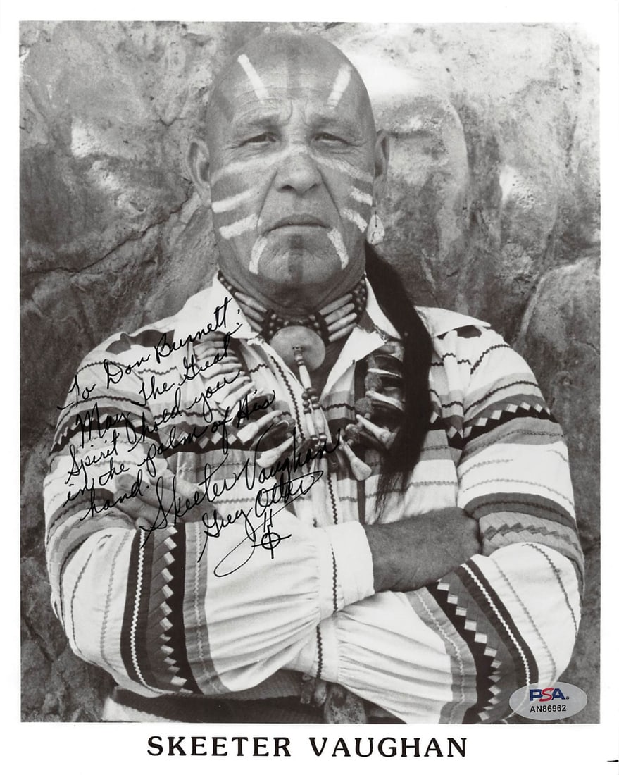 Skeeter Vaughan Signed 8x10 Promo Photo PSA/DNA Authentic: Skeeter Vaughan Signed 8x10 Promo Photo PSA/DNA Authentic This remarkable 8x10 promotional photograph has been personally signed by Skeeter Vaughan of Starbird & William Sweet. The photo features an i