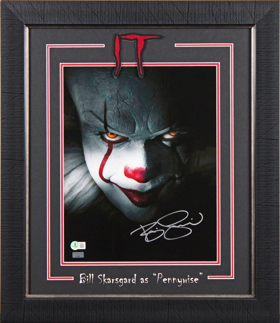 Framed Pennywise 11x14 Photo Hand Signed by Bill Skarsgard Beckett Authenticated (1 of 2)