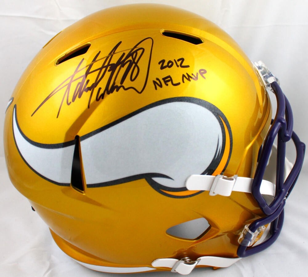 Adrian Peterson autographed Minnesota Vikings full size Flash Speed helmet Beckett holo (1 of 10)