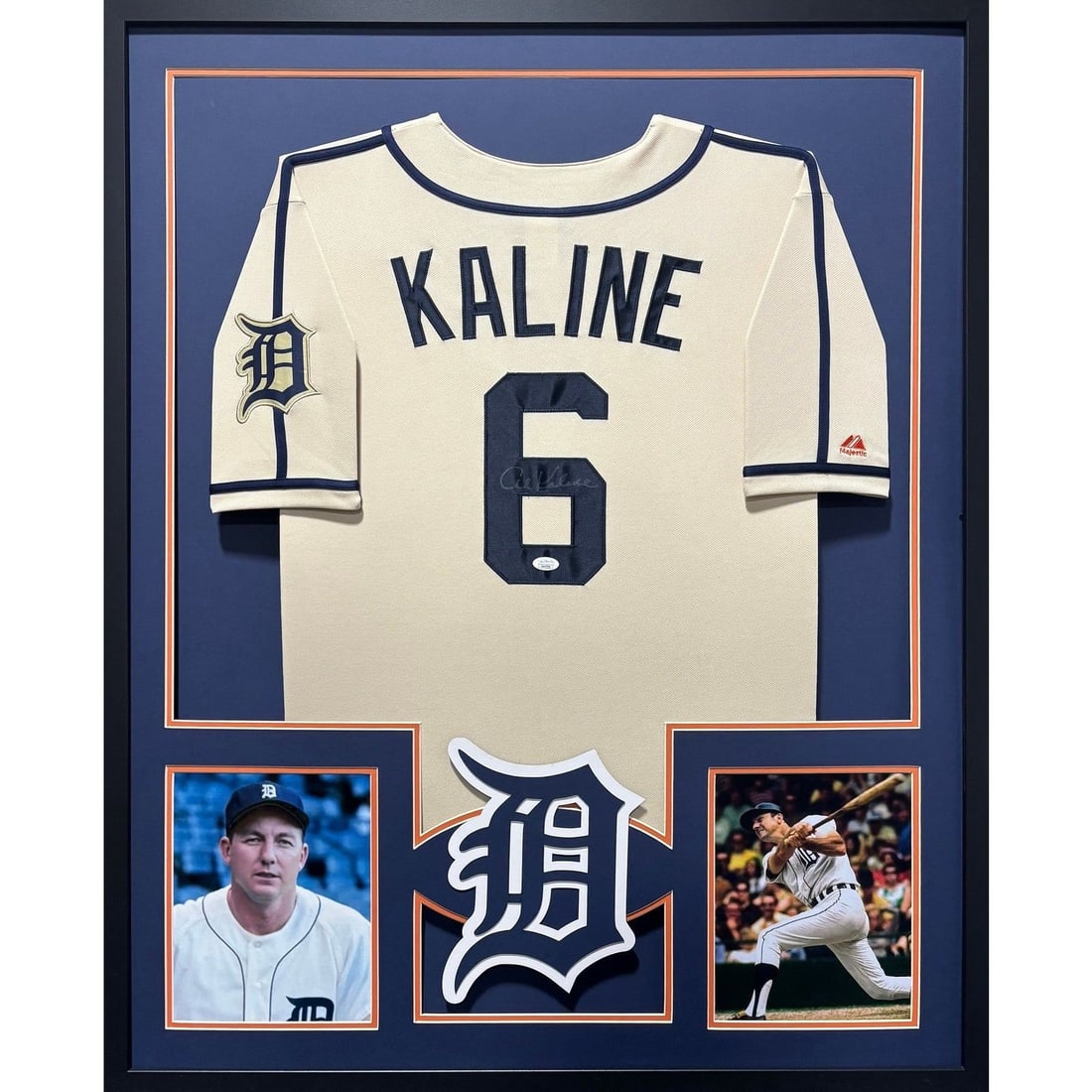 Framed Al Kaline Autographed Detroit Tigers Jersey JSA (1 of 3)