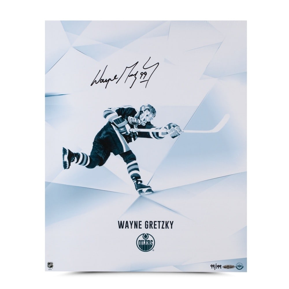 Wayne Gretzky Autographed 16X20 Photo Limited Edition Edmonton Oilers random out of #/199 (1 of 2)