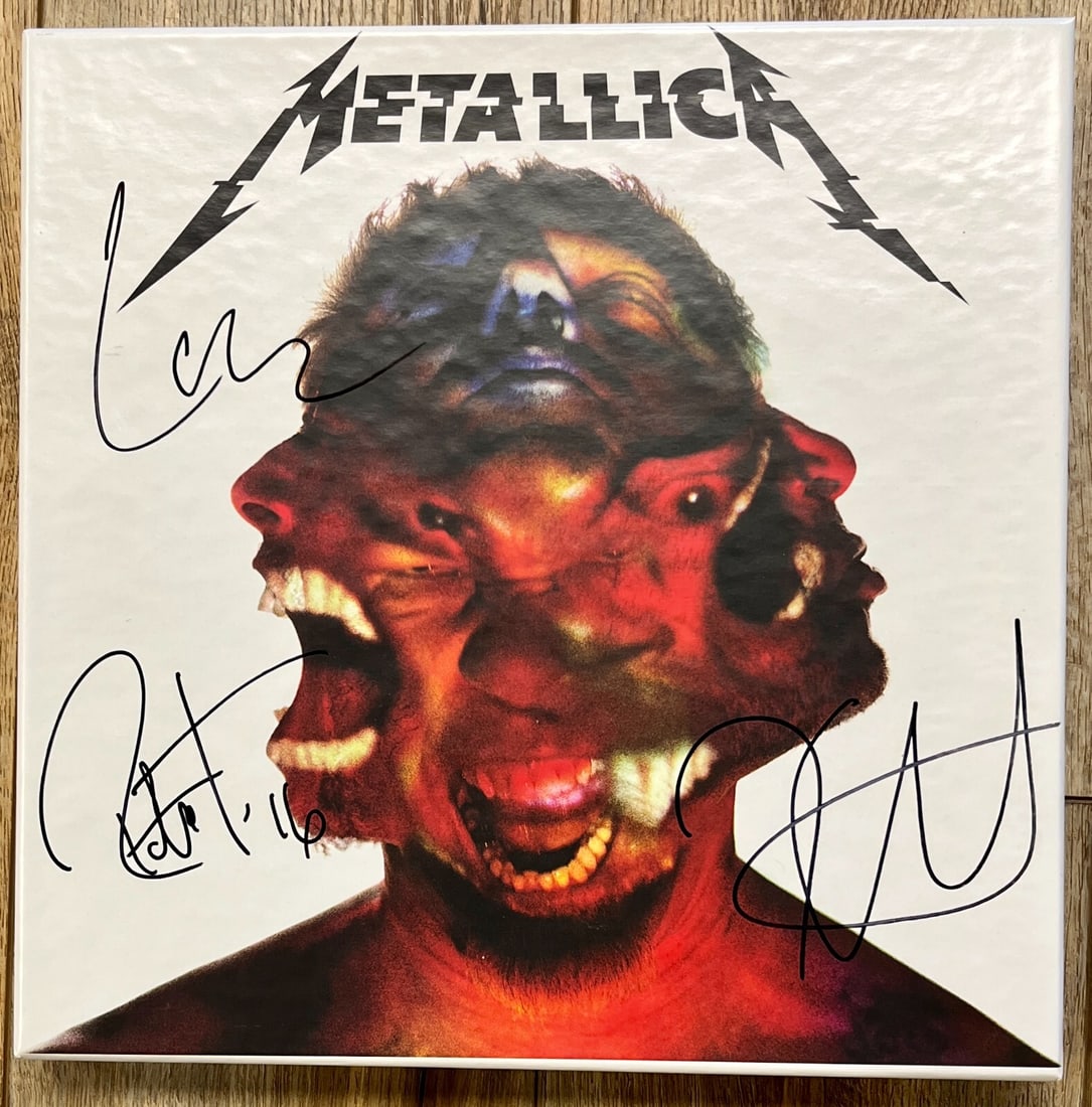 Metallica Signed Hardwired To Self Destruct Box Set by Lars Kirk Trujillo (1 of 4)