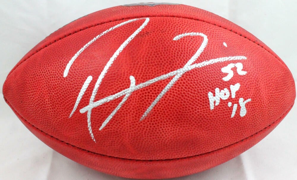 Ray Lewis signed NFL Duke football Beckett hologram Baltimore Ravens: Ray Lewis signed NFL Duke football Beckett hologram Baltimore Ravens Autographed NFL Duke football signed by Ray Lewis. The ball is an original item associated with the Baltimore Ravens and includes a