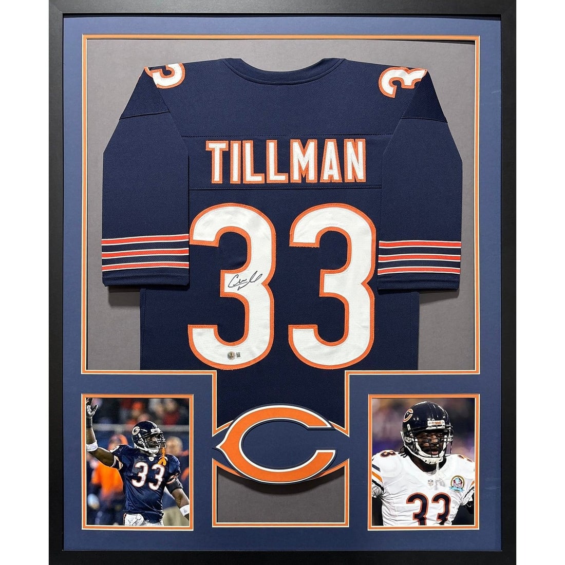 Framed Charles Tillman Bears Jersey Beckett Autograph (1 of 2)