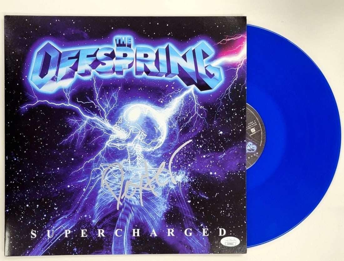 Supercharged Album Cover Signed by Dexter Holland JSA Authenticated (1 of 5)