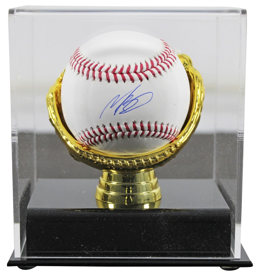 Mookie Betts Signed OML Baseball with JSA Authentication and Display Case (1 of 4)