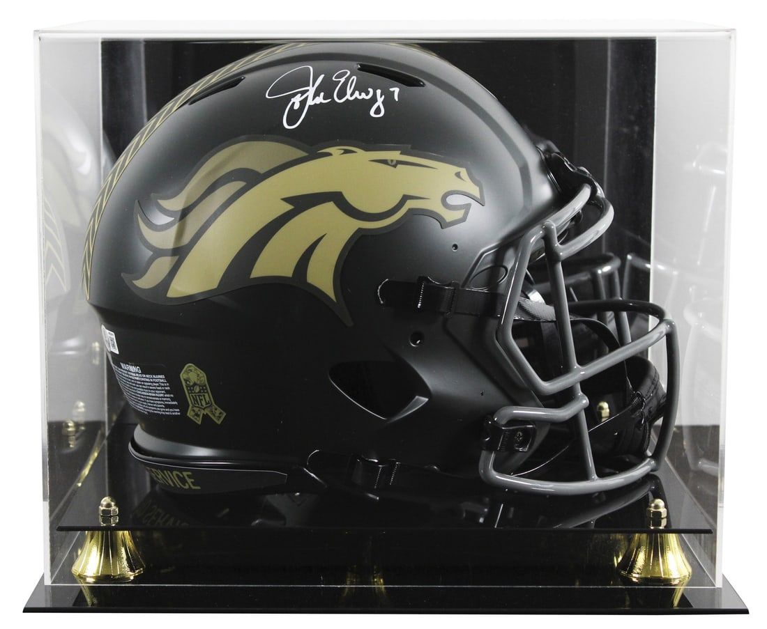 John Elway Autographed Denver Broncos Salute to Service IV Speed Proline Helmet BAS (1 of 4)