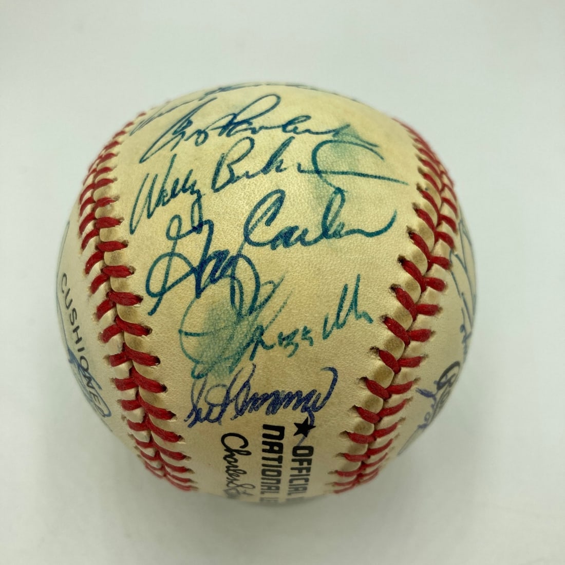 Team Autographed 1986 NL Baseball New York Mets World Series Champions JSA COA (1 of 13)